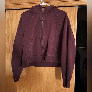 Lulu scuba oversized cropped hoodie